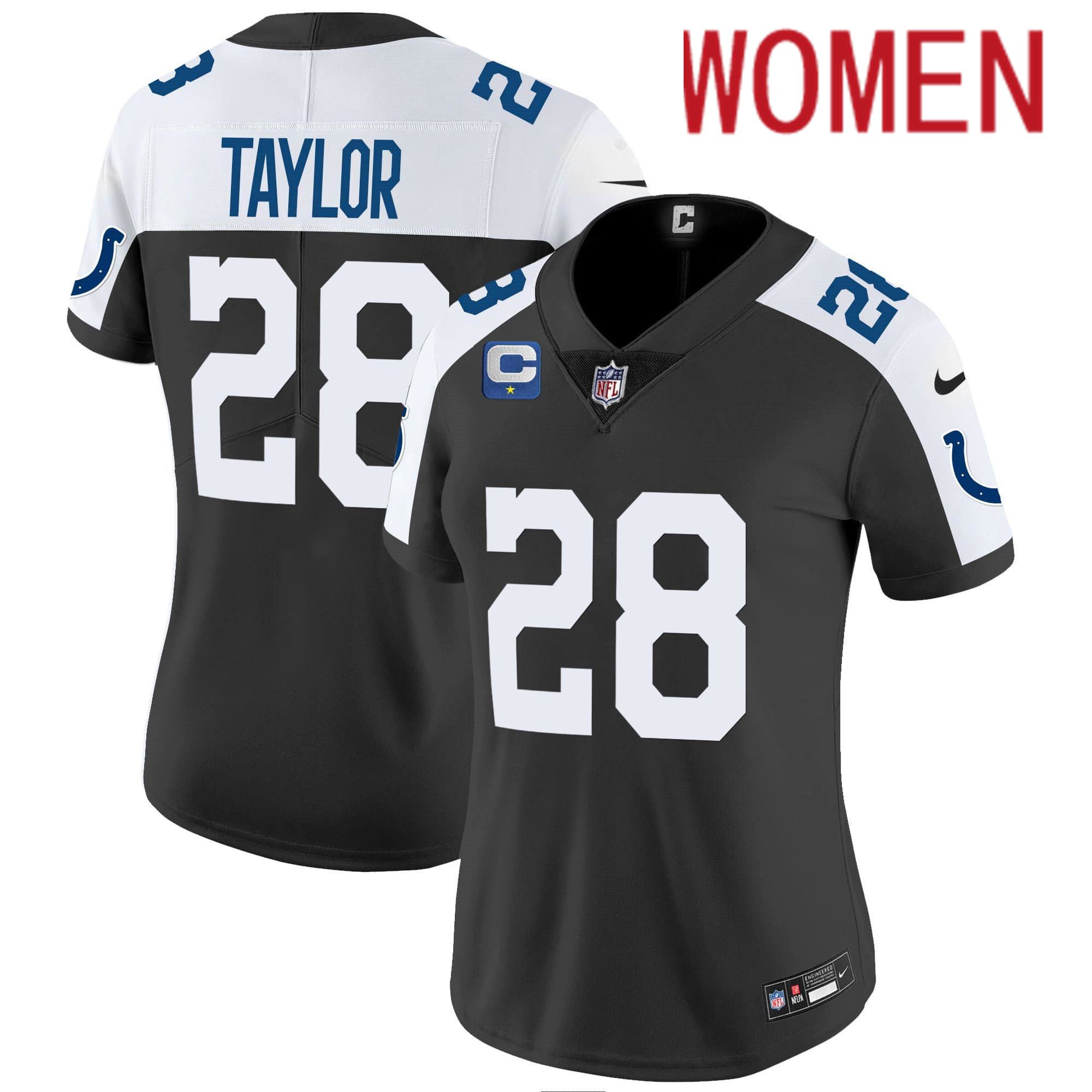 Women Indianapolis Colts #28 Taylor Black 2024 Nike Vapor Limited NFL Jersey